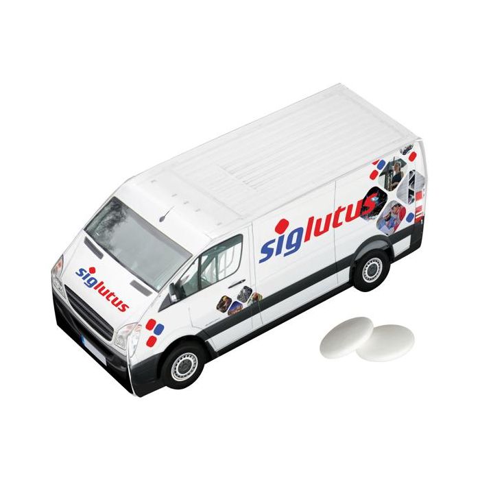 Bestelbusje met pepermunt