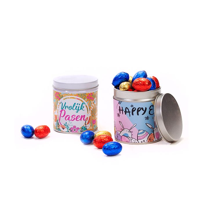 Blikje met paaseitjes - 175 gram