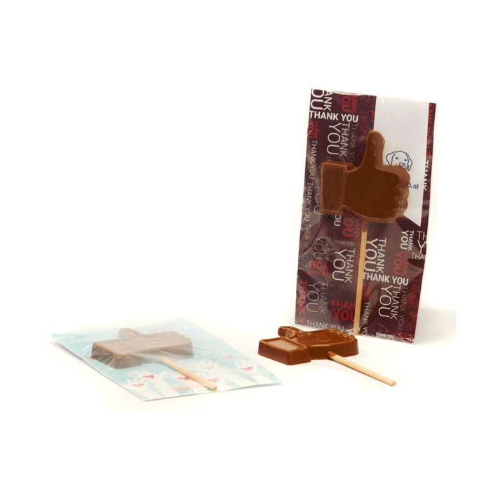 Chocolade Like lolly voor vrijwilligers