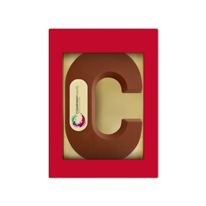 Chocoladeletter met logo C