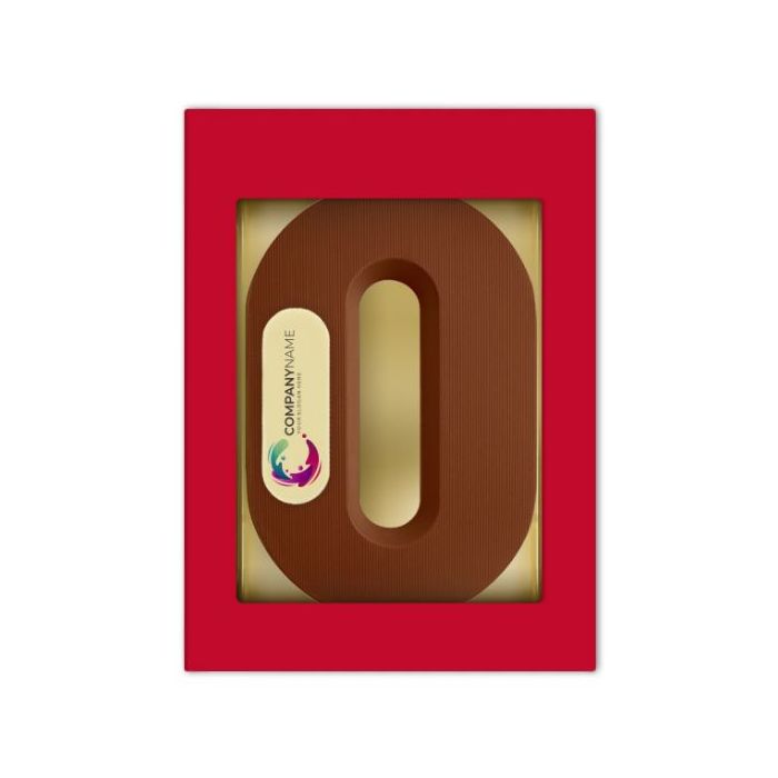 Chocoladeletter met logo O