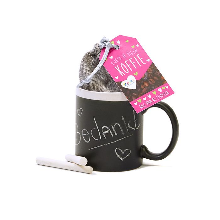 Koffie kweekset in krijtmok