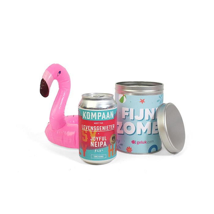 Bier met opblaas flamingo