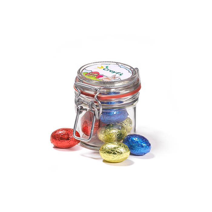 Paaseitjes in mini weckpot