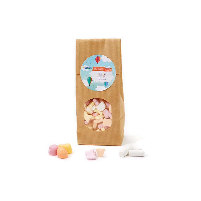 Papieren zakje snoep voor de leidster - groot