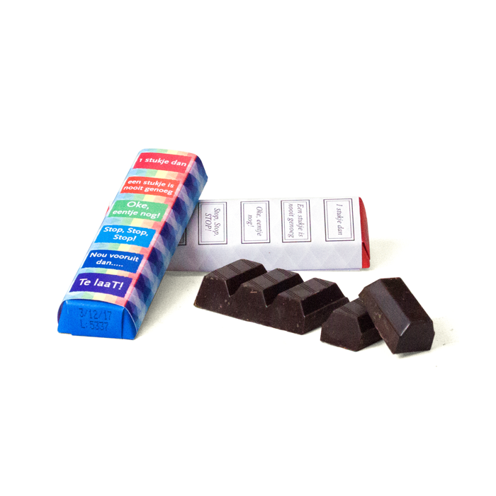 Tony Chocolonely mini in eigen sleeve - ludiek design