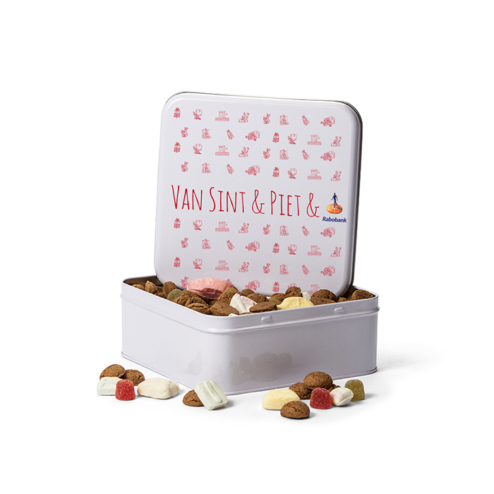 Vierkant blik strooigoed