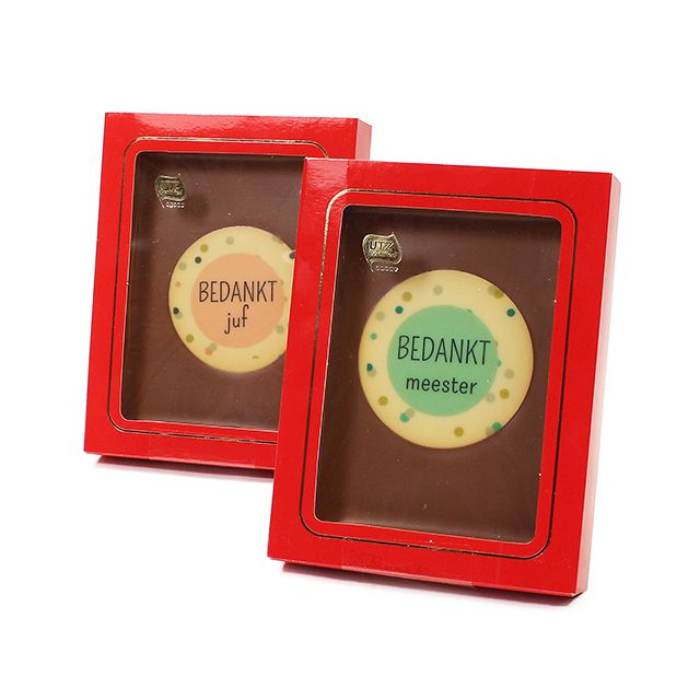 Chocoladetablet voor de leerkracht