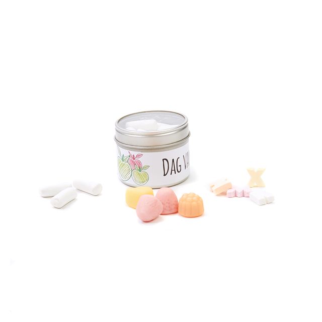 Klein vensterblikje met snoepjes