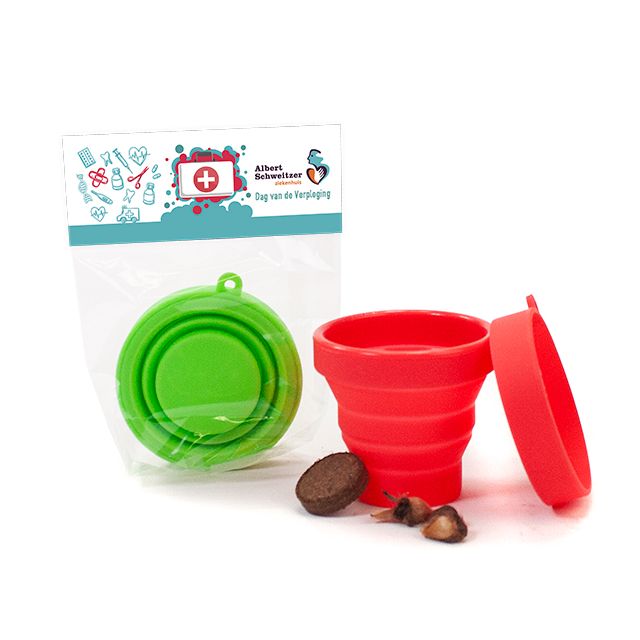 Opvouwbaar kweekpotje met topkaartje