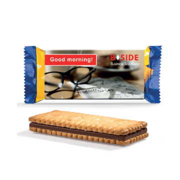 Choco biscuit in eigen sleeve
