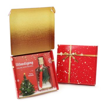 Flessenpost in verzenddoosje - Kerst 2 