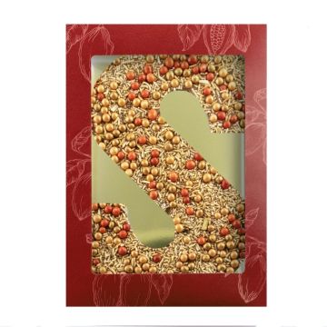 Chocoladeletter S gouden Feest - 200 gram