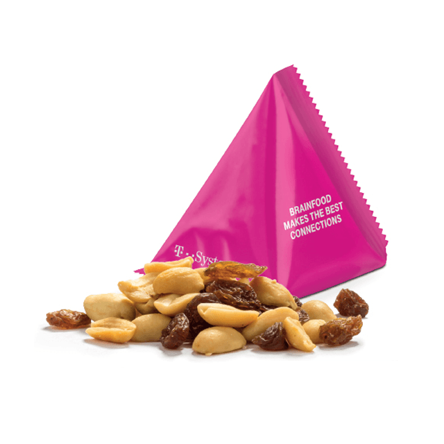 Trail mix in eigen verpakking