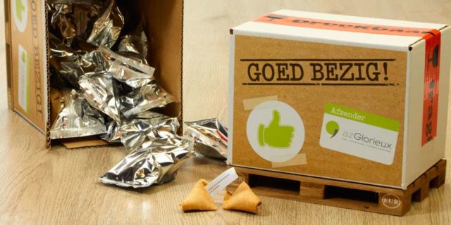 az Glorieux stuurt een doosje geluk!