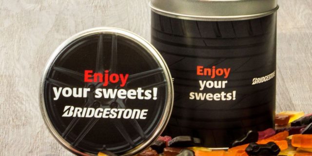 Bridgestone blik met autodrop