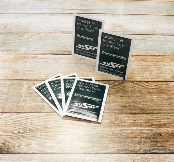 Zaadzakjes met eigen logo voor Euser