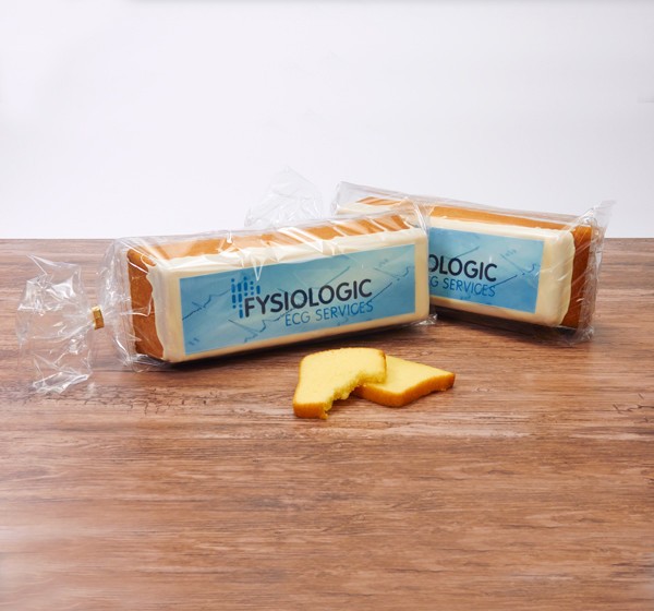 Cake met bedrukking voor Fysiologic ECG services